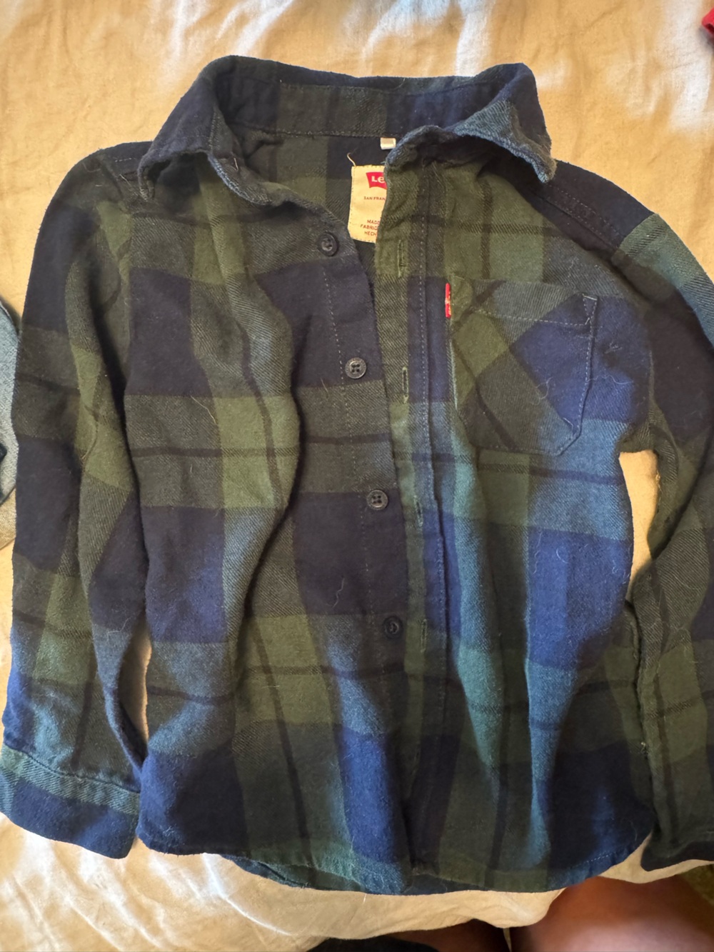 Levi’s flannel boys